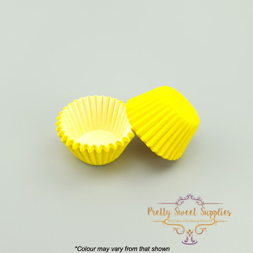 Baking Cups YELLOW GREASE-PROOF MINI 25mm (50pc)