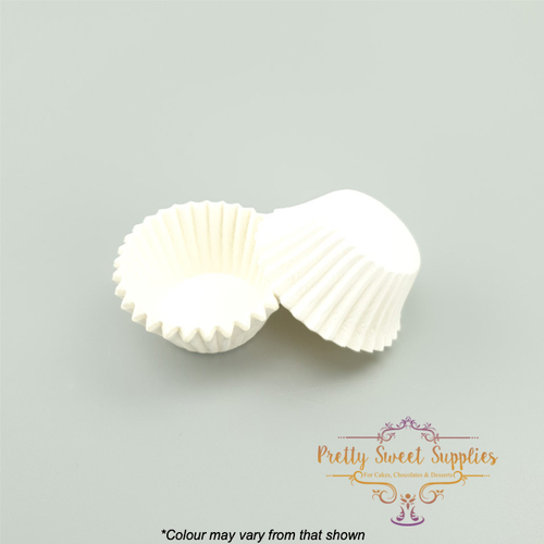 Baking Cups WHITE GREASE-PROOF MINI 25mm (50pc)