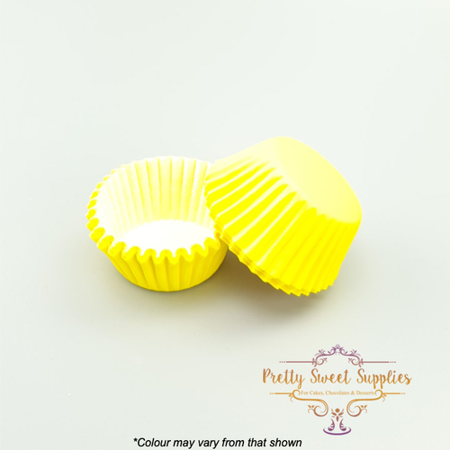 Baking Cups YELLOW GREASE-PROOF MINI 35mm (50pc)