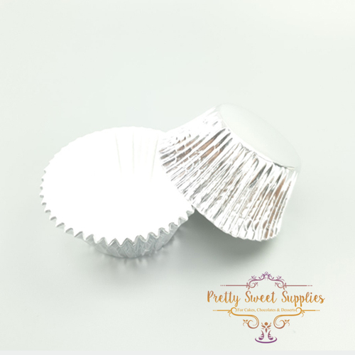 Baking Cups SILVER LARGE Foil (25pc)