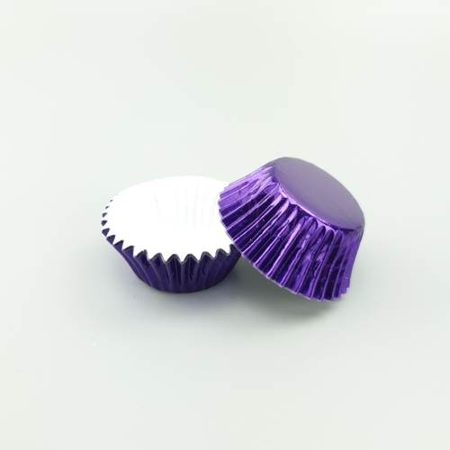 Baking Cups PURPLE MINI FOIL 35mm (50pc)