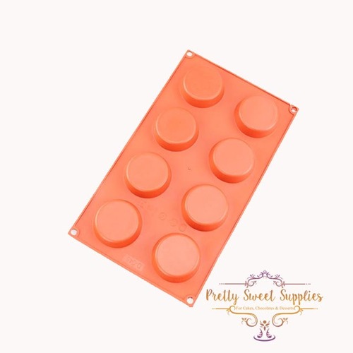 FLAT DISC 8 Cavity Silicone Mould