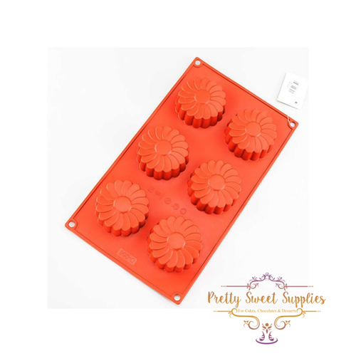 6 CAVITY - DAISY Silicone Chocolate Mould