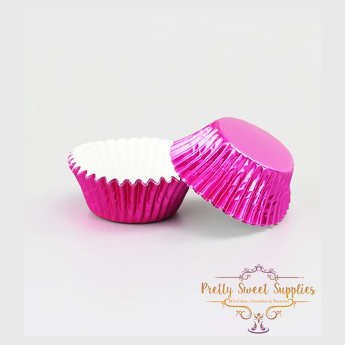 Baking Cups HOT PINK MINI FOIL 35mm (50pc)