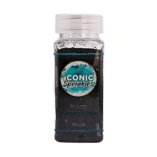 Black Sanding Sugar Iconic Sprinkles 100g