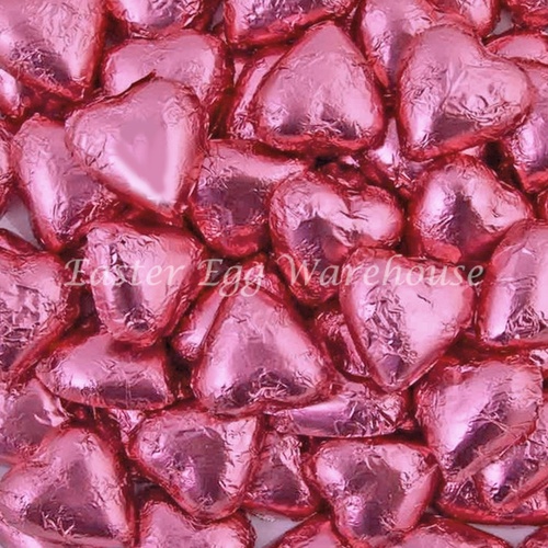 Milk Chocolate Hearts - Pink 500g - 57pieces - Made in Australia