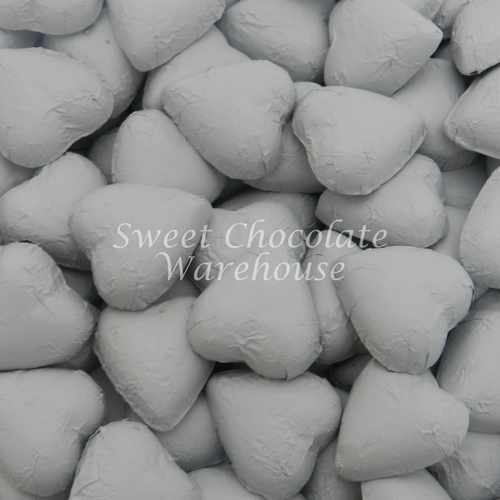 Milk Chocolate Hearts - White 500g - 57pieces - Made in Australia