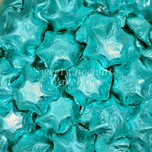 Milk Chocolate Stars - Aqua 500g - 57 pieces - Made in Australia