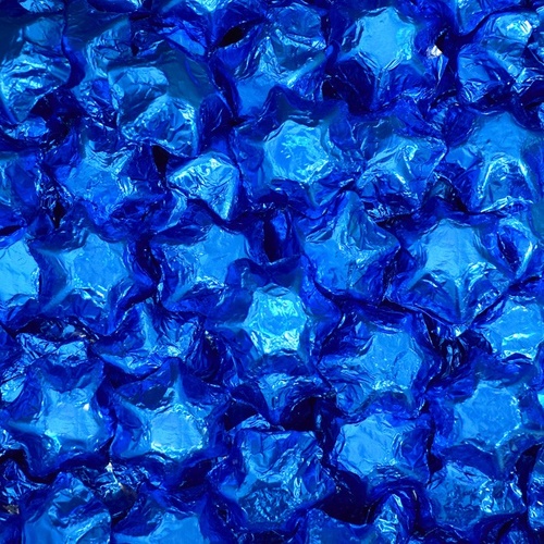 Milk Chocolate Stars - Blue 500g - 57 pieces - Made in Australia