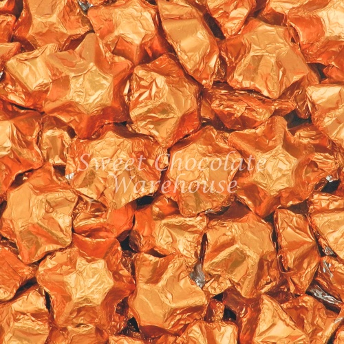 Milk Chocolate Stars – Orange 500g – 57 pieces – Made in Australia