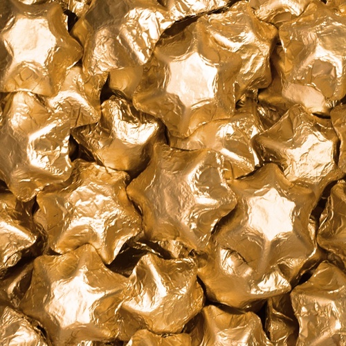 Milk Chocolate Stars - Rose Gold 5kg, 575 pieces, Made in Australia