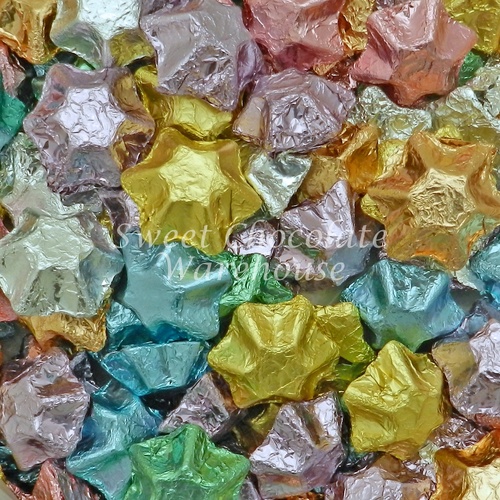 Milk Chocolate Stars - Soft Pastel 500g – 57 pieces – Made in Australia