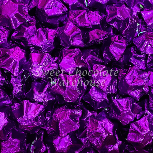 Milk Chocolate Stars - Purple - 500g - 57 pieces - Made in Australia
