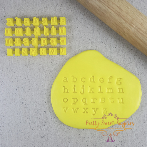 TYPEWRITER STAMP SET Embossers - Letters Lower Case