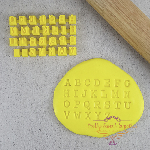 TYPEWRITER STAMP SET Embossers - Letters Upper Case