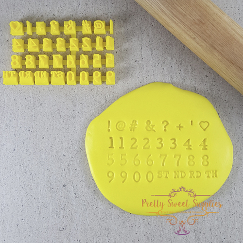 TYPEWRITER STAMP SET Embossers - Numbers