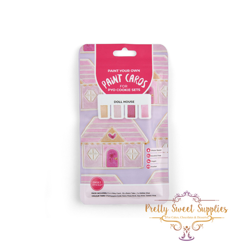 DOLL HOUSE - PAINT YOUR OWN Paint Cards for PYO Cookie Sets