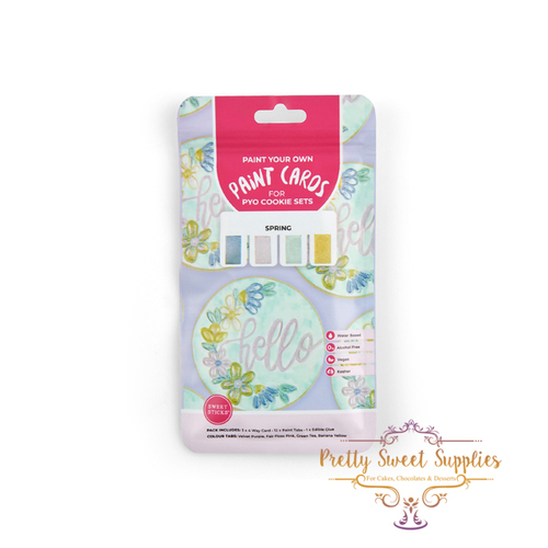 SPRING - PAINT YOUR OWN Paint Cards for PYO Cookie Sets