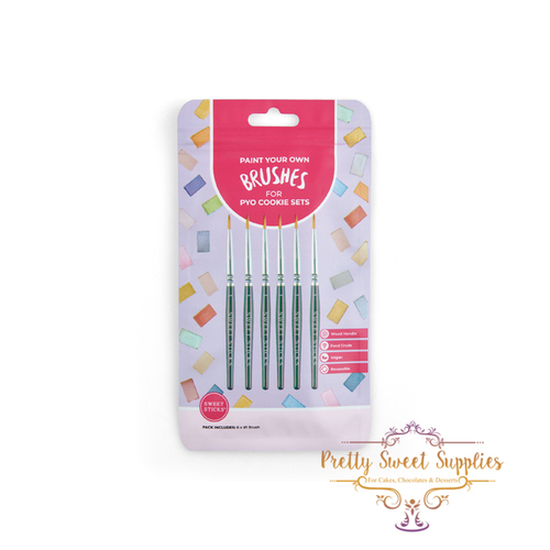 PAINT YOUR OWN BRUSHES for PYO Cookie Sets