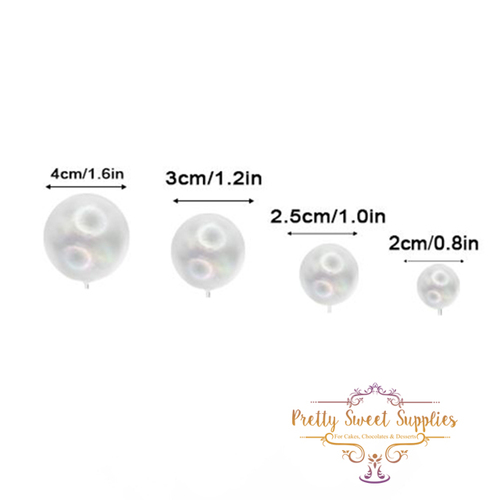 Decorative HOLOGRAM Cake Balls CLEAR - 12 pack