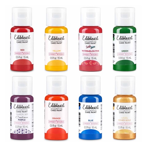 RAINBOW 8 PACK - Edible Art Decorative Paint 15ml