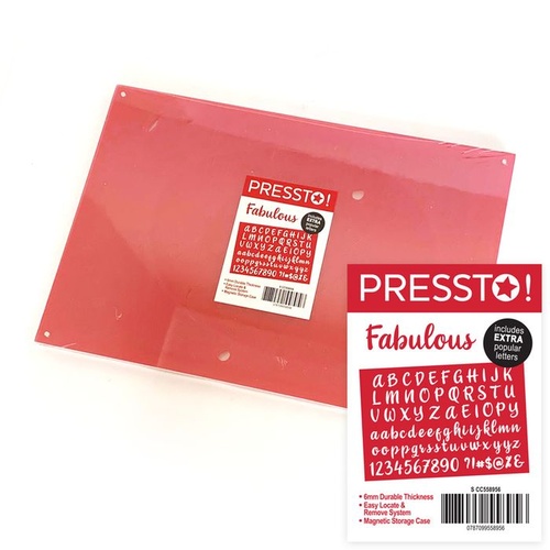FABULOUS Alphabet and Numbers Fondant Embosser Set - Pressto