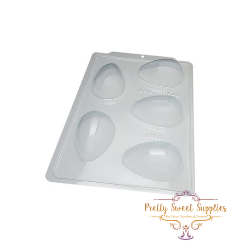 SMOOTH EGG Chocolate Mould 100g - 3 Piece