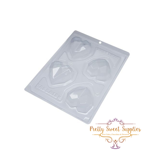 SMALL GEO HEARTS Chocolate Mould - 3 Piece