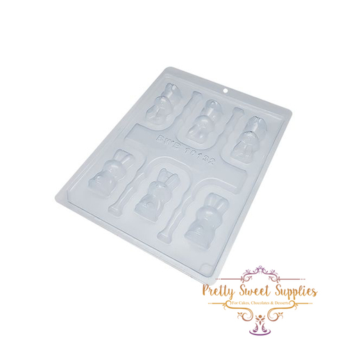 MINI EASTER BUNNIES Chocolate Mould - 3 Piece