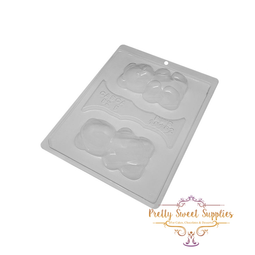 SITTING TEDDY BEAR Chocolate Mould - 3 Piece