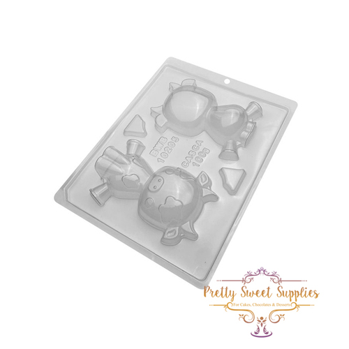 LITTLE COW Chocolate Mould - 3 Piece