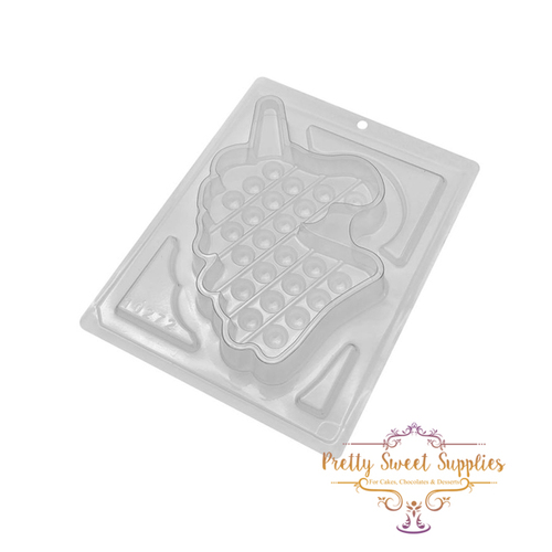 UNICORN POP IT Chocolate Mould - 3 Piece