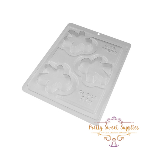 GINGERBREAD MAN Chocolate Mould - 3 Piece