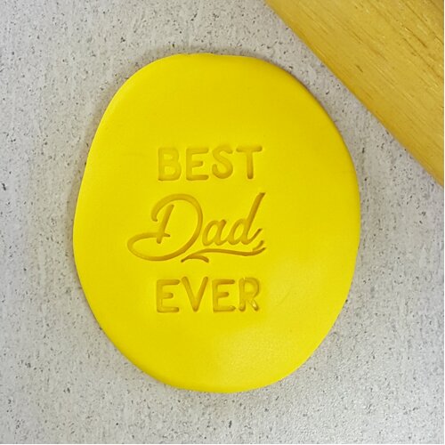 BEST DAD EVER Embosser - 40mm