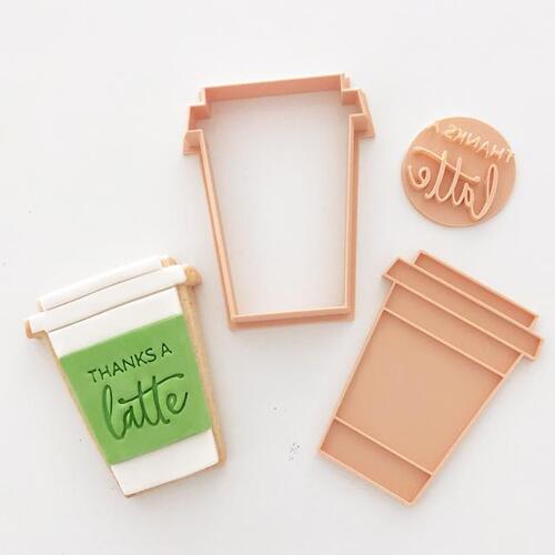 THANKS A LATTE Embosser & COFFEE CUP Cutter Set