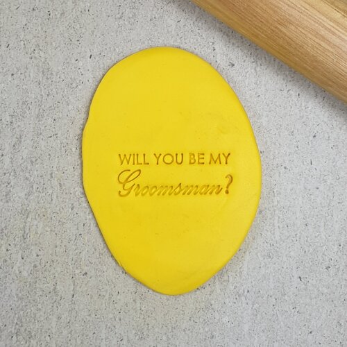 WILL YOU BE MY GROOMSMAN? Embosser - 60mm