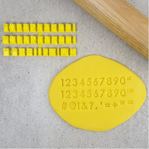MODERN STAMP SET Embossers - Numbers