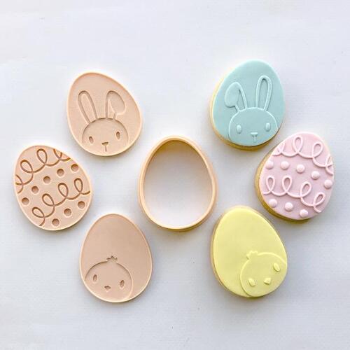 EASTER EGG Mini Cutter & Debosser Set
