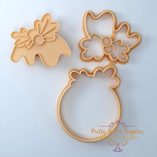 LARGE CHRISTMAS PUDDING Cutter & Embosser Set 