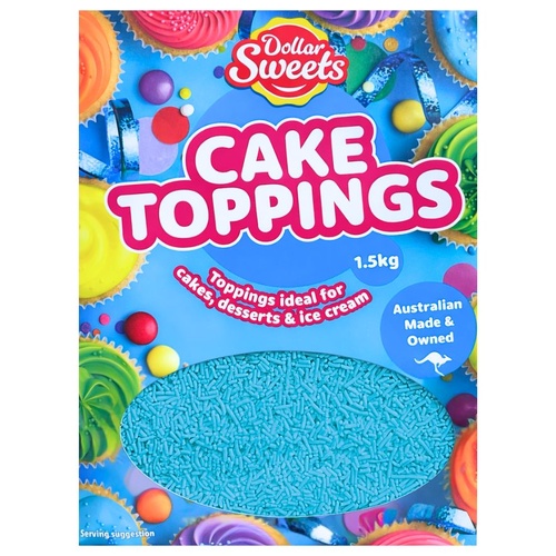 Dollar Sweets Cake Sprinkles - Blue 1.5kg
