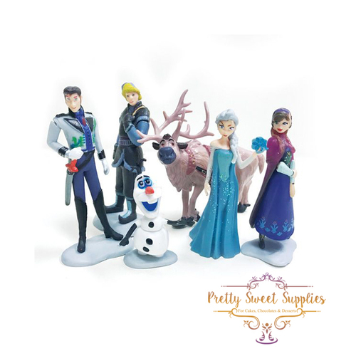 DISNEY FROZEN Plastic Figurines -  6 Piece Set