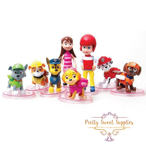 PAW PATROL Plastic Figurines -  8 Piece Set