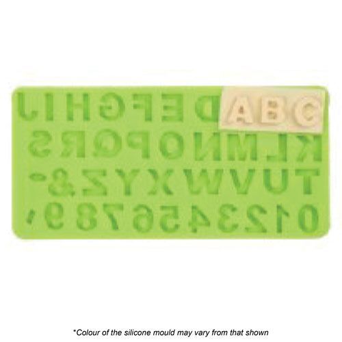 BLOCK ALPHABET & NUMBERS SET Silicone Mould