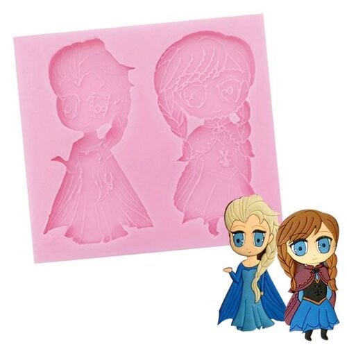 FROZEN ANNA & ELSA Silicone Mould
