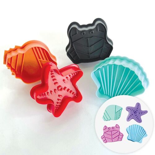 SEA CREATURES Plunger Cutters - 4 Pieces