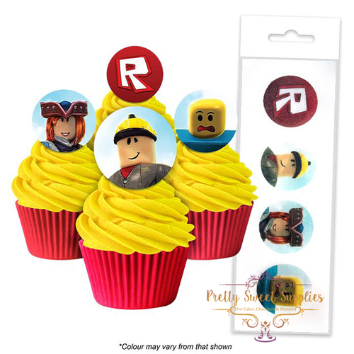 ROBLOX Edible Wafer Cupcake Toppers - 16 piece pack
