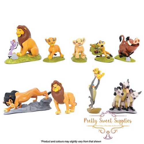 THE LION KING Plastic Figurines -  9 Piece Set