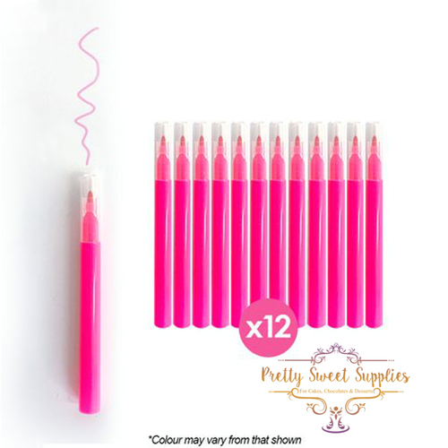 PINK Mini Edible Ink Markers (12 PACK)