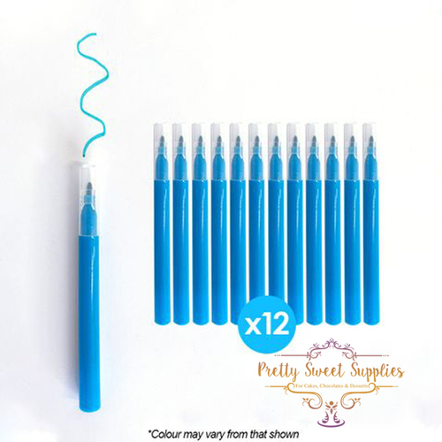 SKY BLUE Mini Edible Ink Markers (12 PACK)