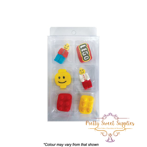 LEGO Sugar Decorations - 6 Piece Pack